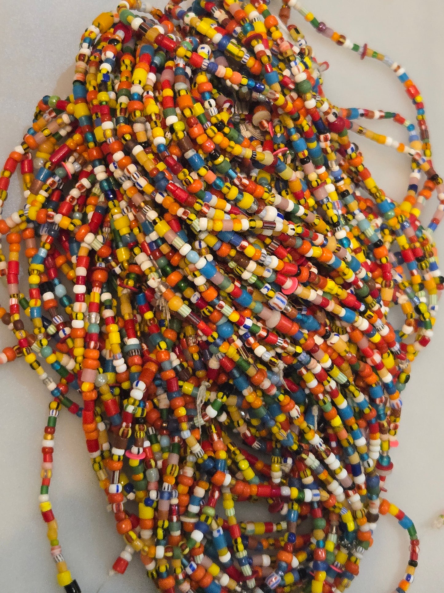 MULTI-COLORED AFRICA HANDMADE BEADS