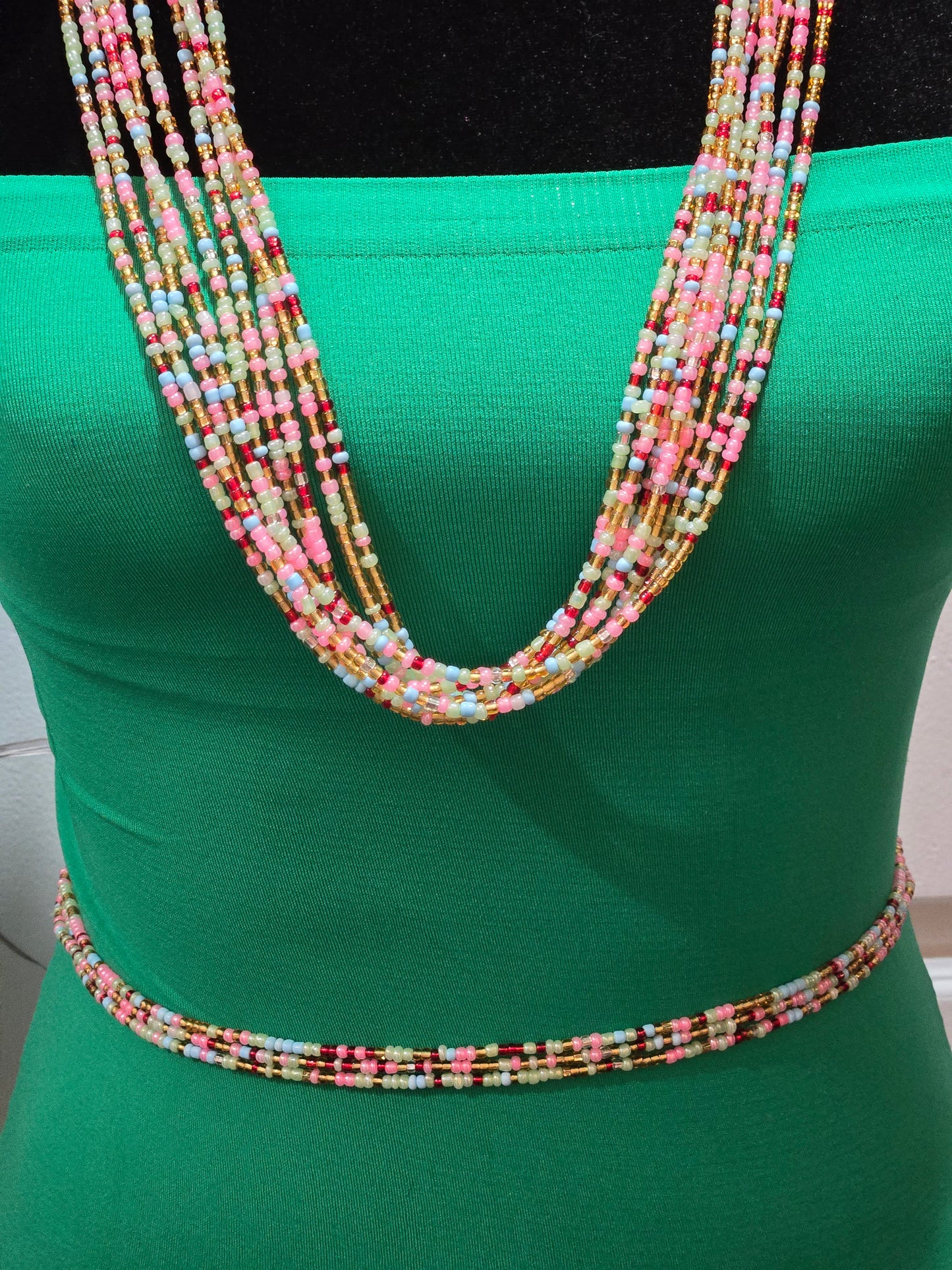 MULTI COLORED WAIST &Belly Beads